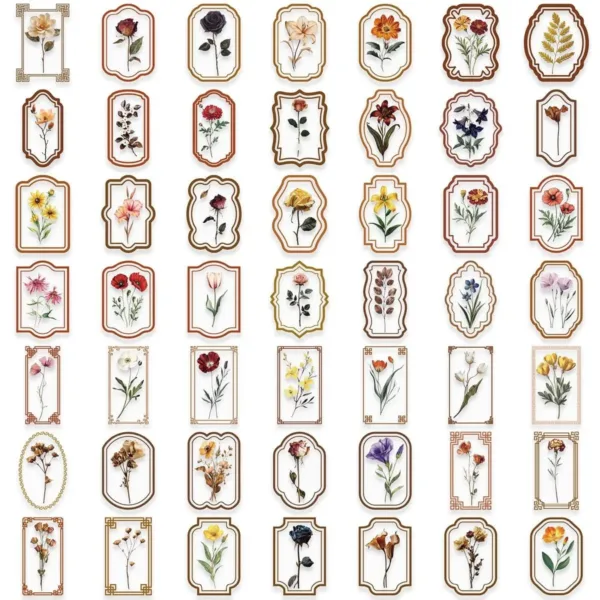 plant stickers retro 2