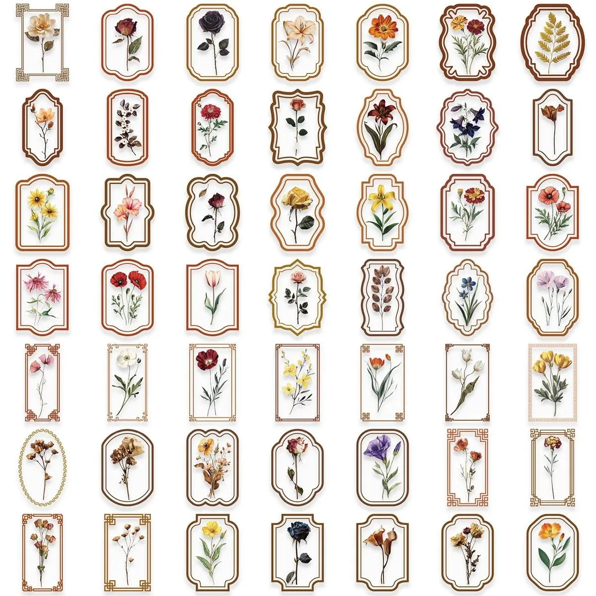 plant stickers retro 2