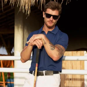 This 3-pack of quick-dry polo shirts for men is made from breathable, moisture-wicking polyester, featuring a three-button design perfect for golf, work, or casual wear.