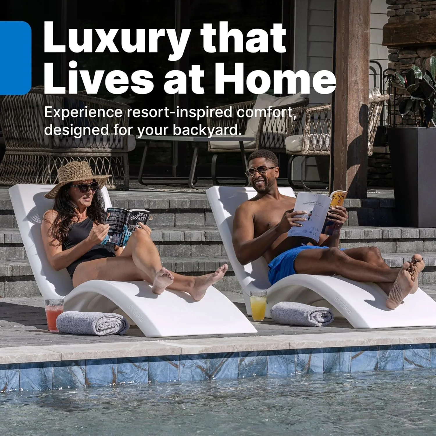 pool lounger shelf chair 4