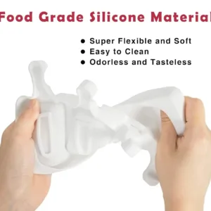 This set of two silicone popsicle molds with four cavities each comes with 50 wooden sticks and allows you to easily make homemade ice cream treats and cake pops.