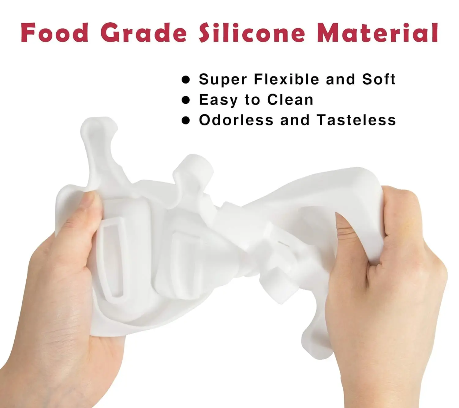 This set of two silicone popsicle molds with four cavities each comes with 50 wooden sticks and allows you to easily make homemade ice cream treats and cake pops.