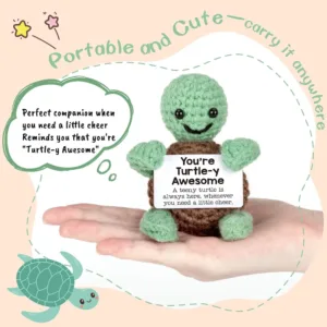 positive crochet turtle 6