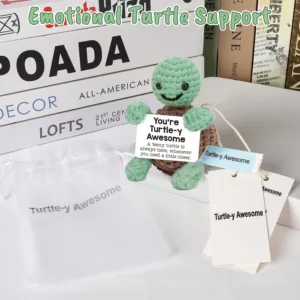 positive crochet turtle 7