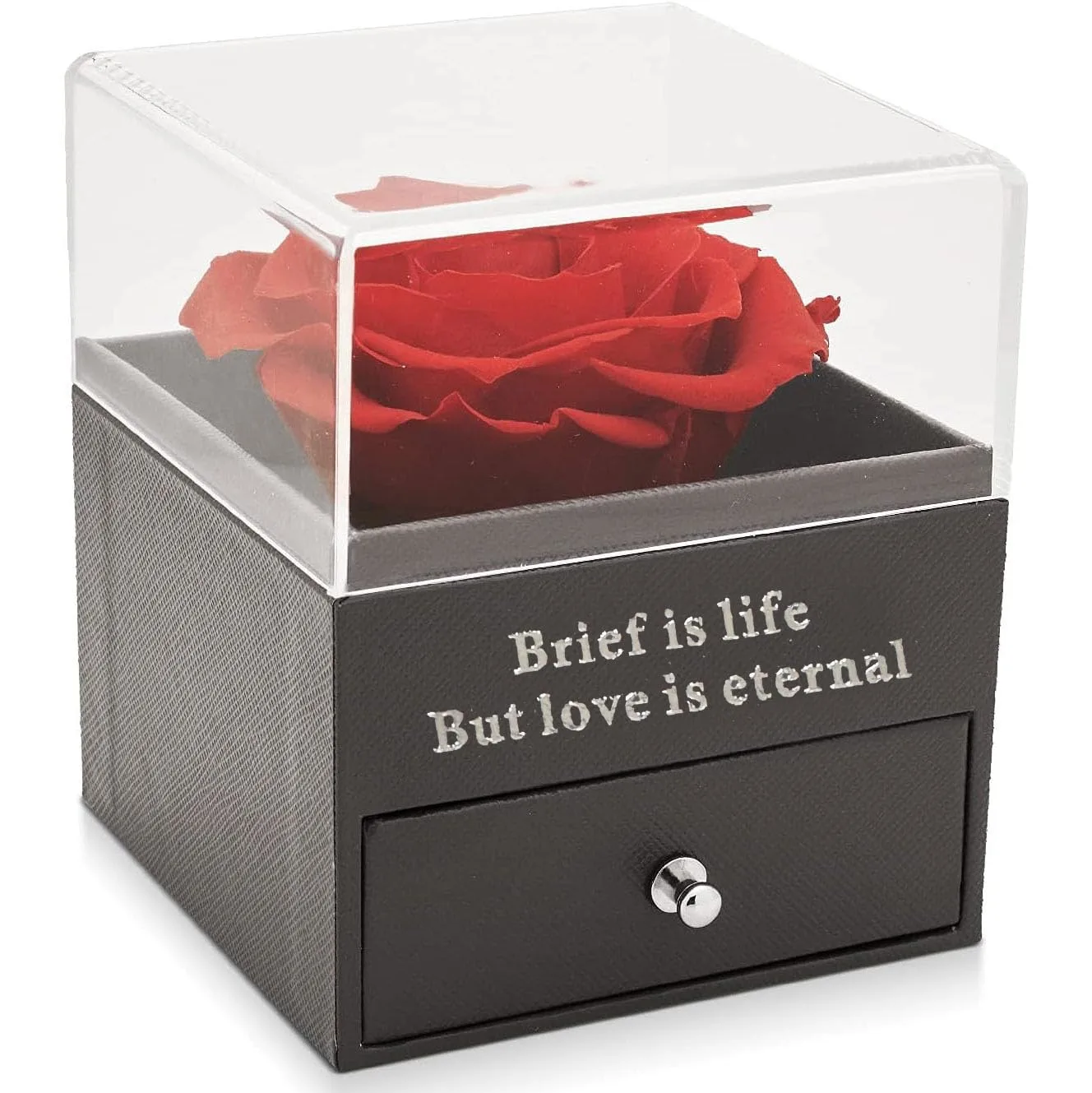 preserved rose heart necklace 7