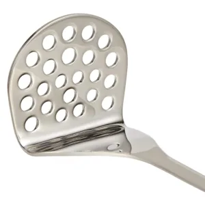 A Prestige ProGrip food masher made of mixed materials is shown.