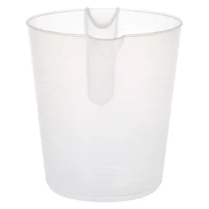 A clear Prestige 1 Litre measuring jug, featuring white measurement markings, sits on a plain background.