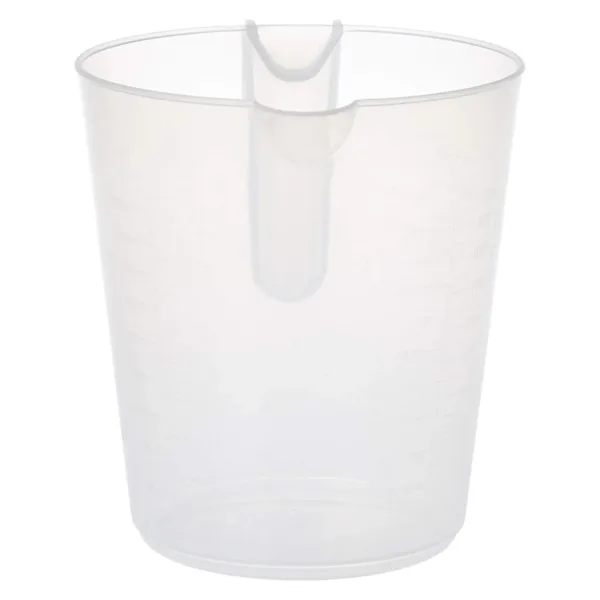 A clear Prestige 1 Litre measuring jug, featuring white measurement markings, sits on a plain background.