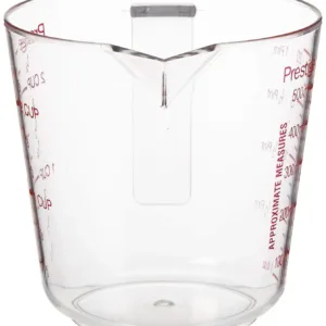A clear Prestige plastic 500 ML measuring jug, perfect for cooking and baking.