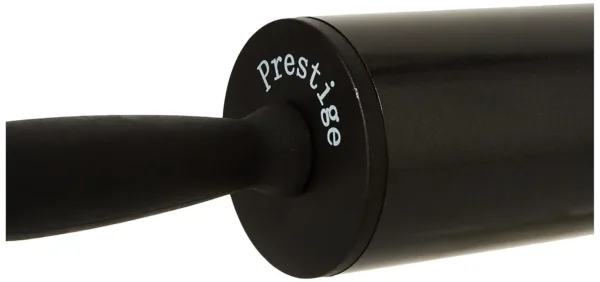 The Prestige rolling pin features ergonomic handles for a comfortable grip and a smooth surface for easy dough rolling, making it ideal for baking cookies, pastries, and pizza crusts.