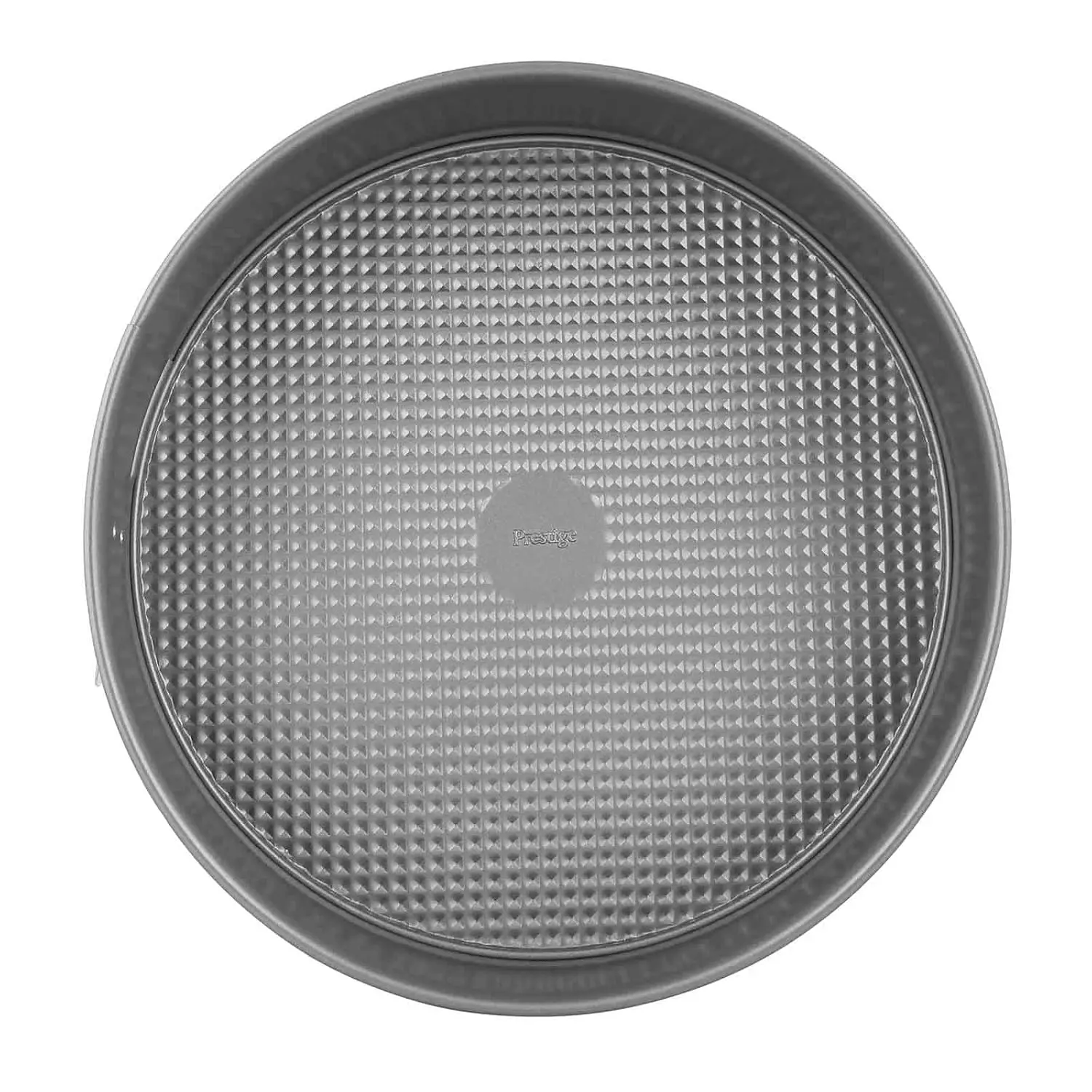 This Prestige springform cake tin features a heavy-gauge carbon steel construction, a non-stick coating for easy food release, and a cushion smart surface for even browning.