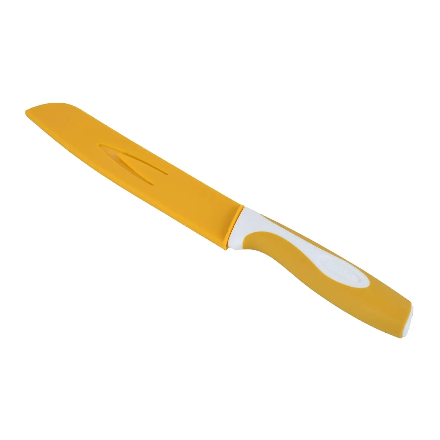 This Prestige Vibro 20cm bread knife features a sharp, durable stainless steel blade and ergonomic handle, perfect for slicing bread, fruits, vegetables, and meat in home or professional kitchens.