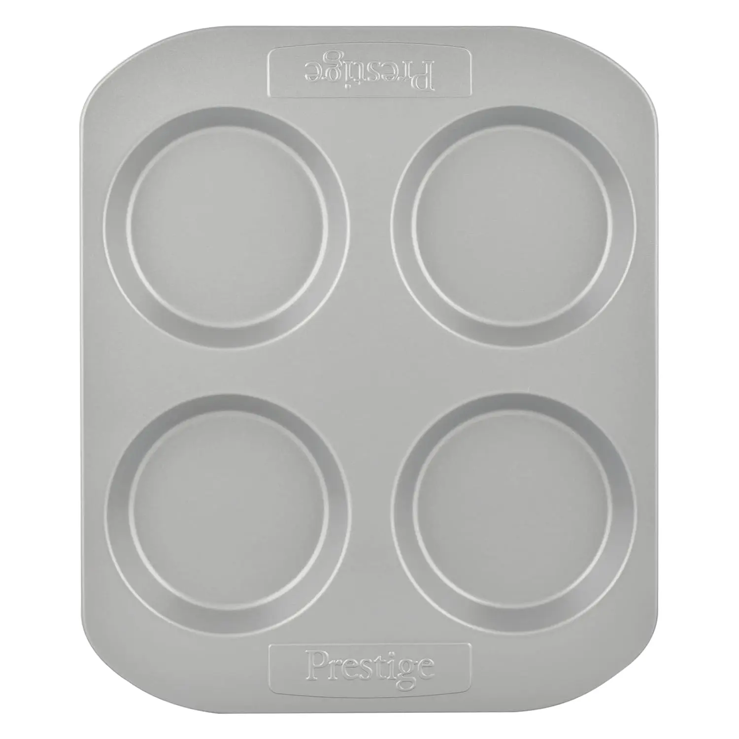 This is a Prestige 4-cup Yorkshire pudding tin made with heavy gauge material and a non-stick coating for easy baking and cleaning, and is oven safe up to 475°F.