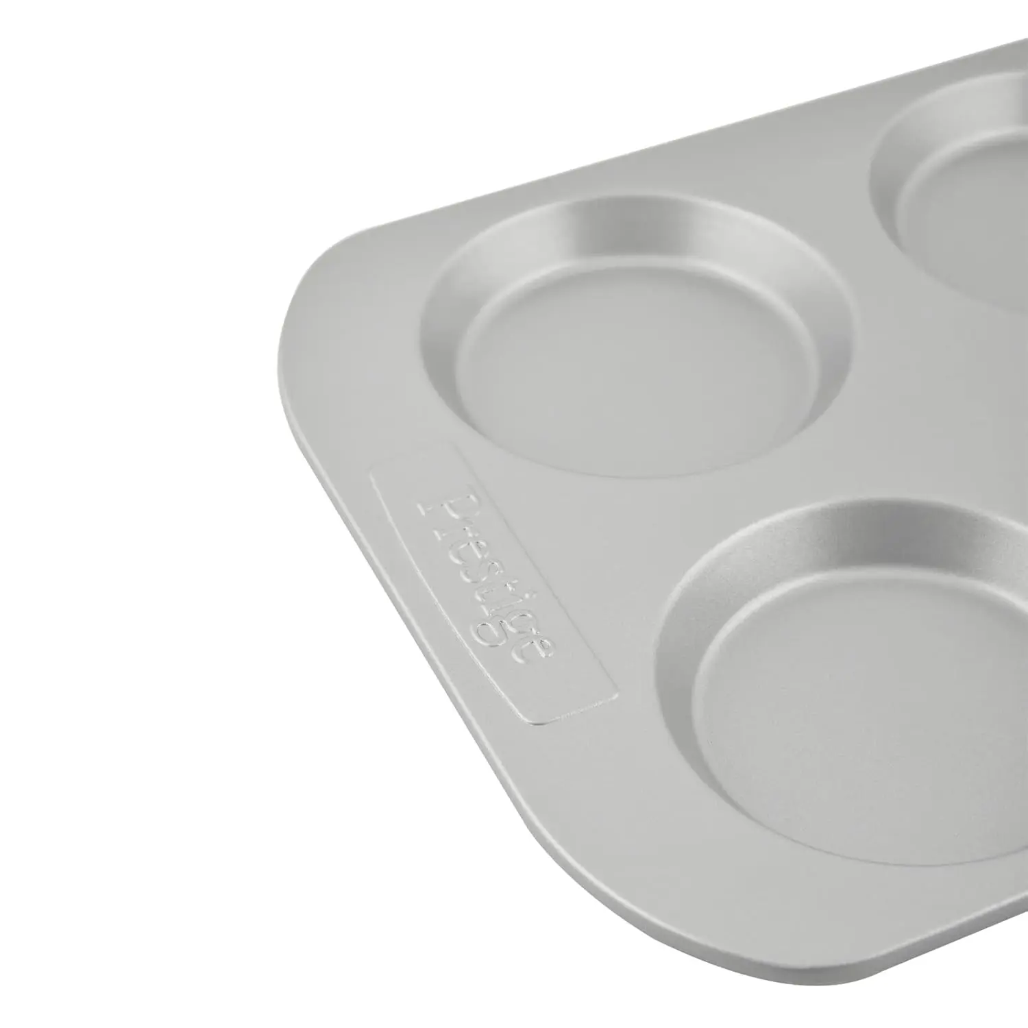 This is a Prestige 4-cup Yorkshire pudding tin made with heavy gauge material and a non-stick coating for easy baking and cleaning, and is oven safe up to 475°F.