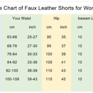 pu faux leather shorts 5