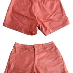 pu faux leather shorts 6