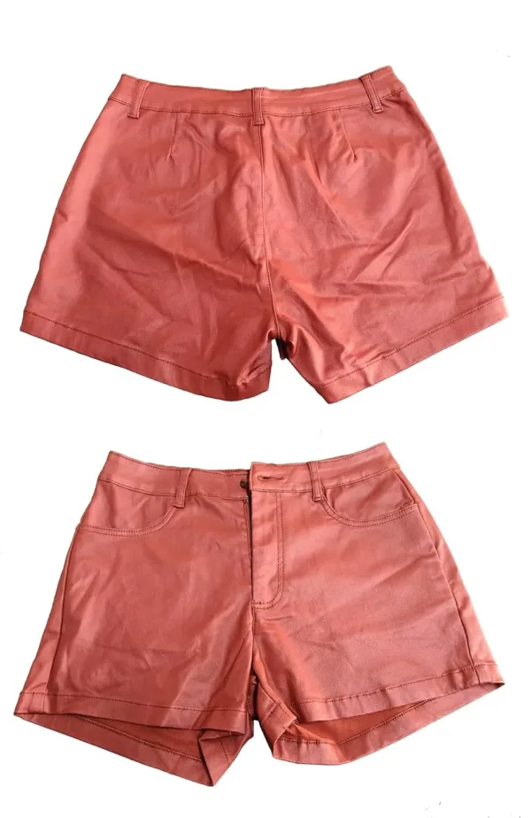 pu faux leather shorts 6