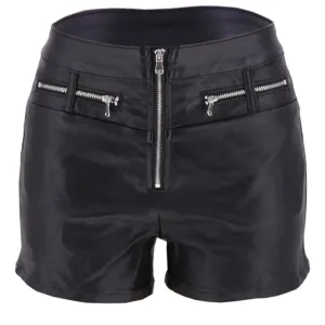 pu faux leather shorts 7