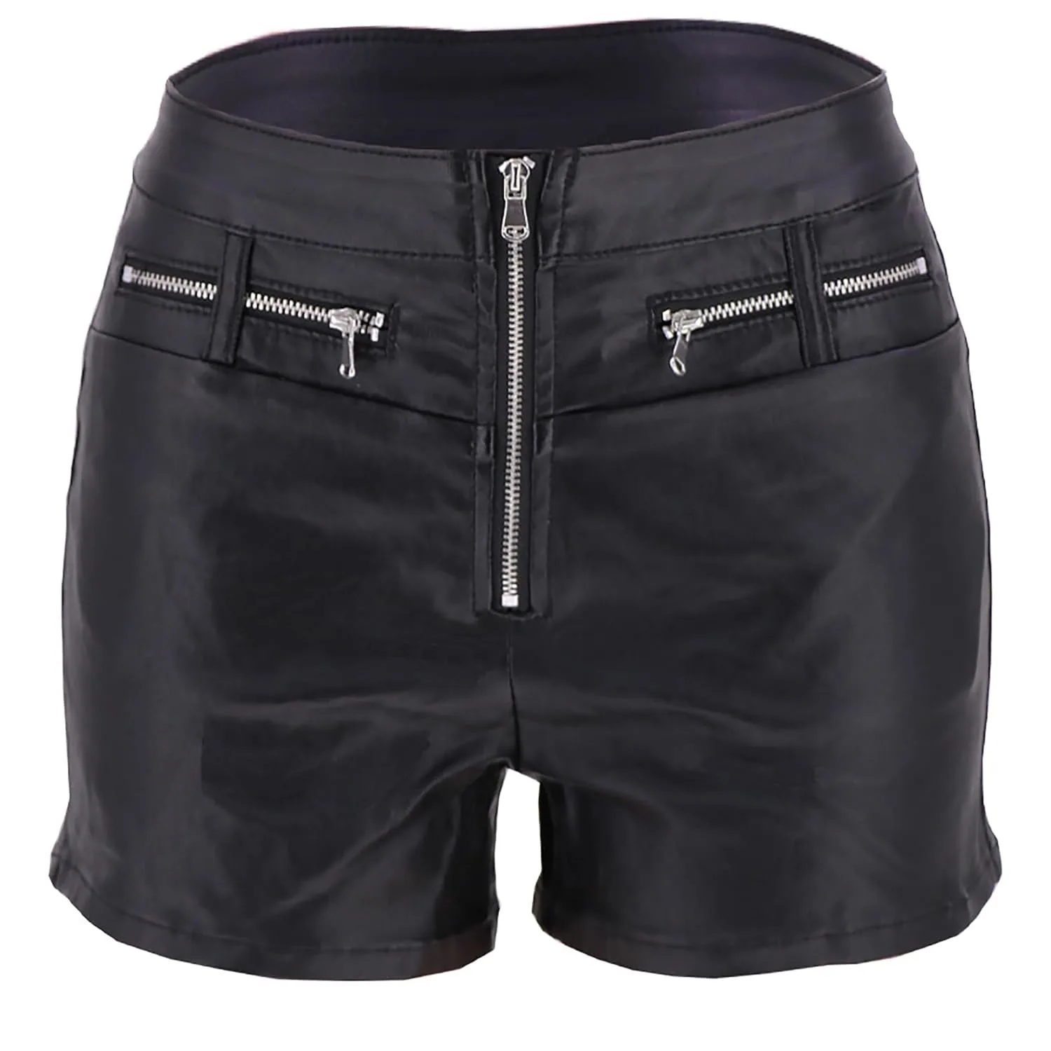 pu faux leather shorts 7