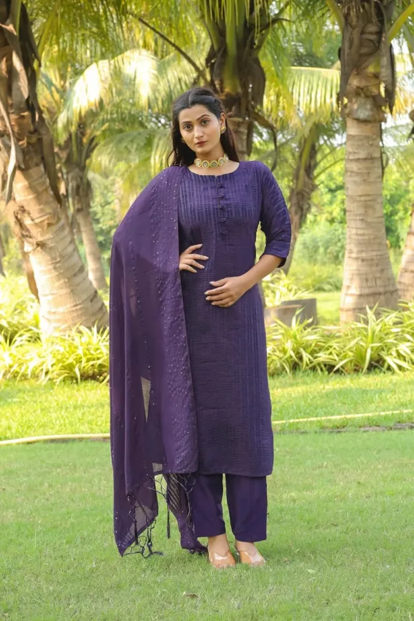 purple crepe kurta 2