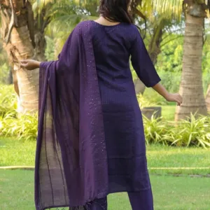 purple crepe kurta 4