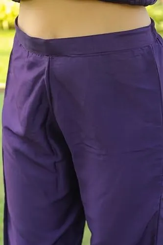 purple crepe kurta 6