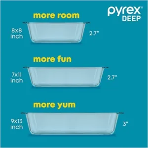pyrex deep baking dish 2
