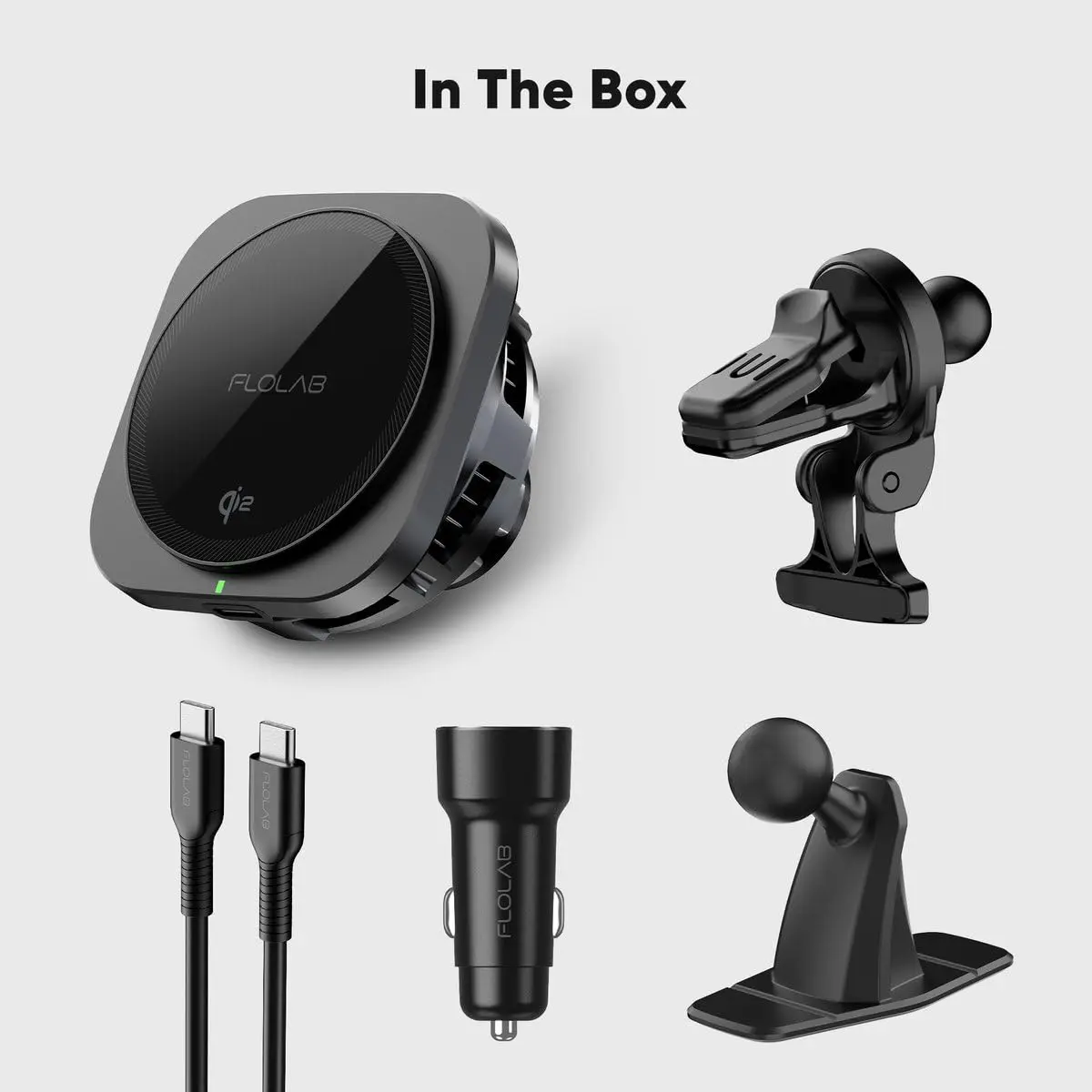 This Qi2 15W wireless car charger securely holds and fast charges an iPhone using strong magnets and advanced cooling technology, complete with vent and dashboard mounts.