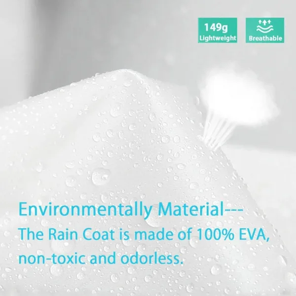 rain poncho reusable raincoat 5
