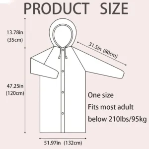 rain poncho reusable raincoat 7