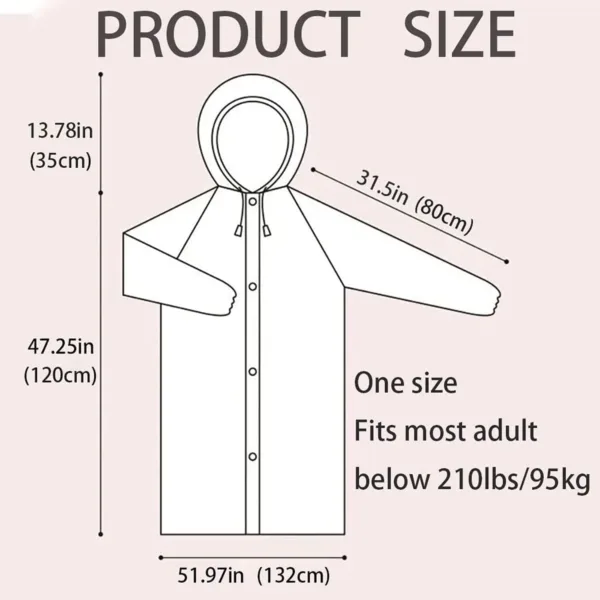 rain poncho reusable raincoat 7