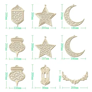ramadan wooden ornaments 2