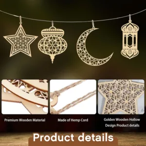 ramadan wooden ornaments 3