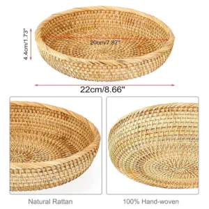 rattan basket bowl key 4