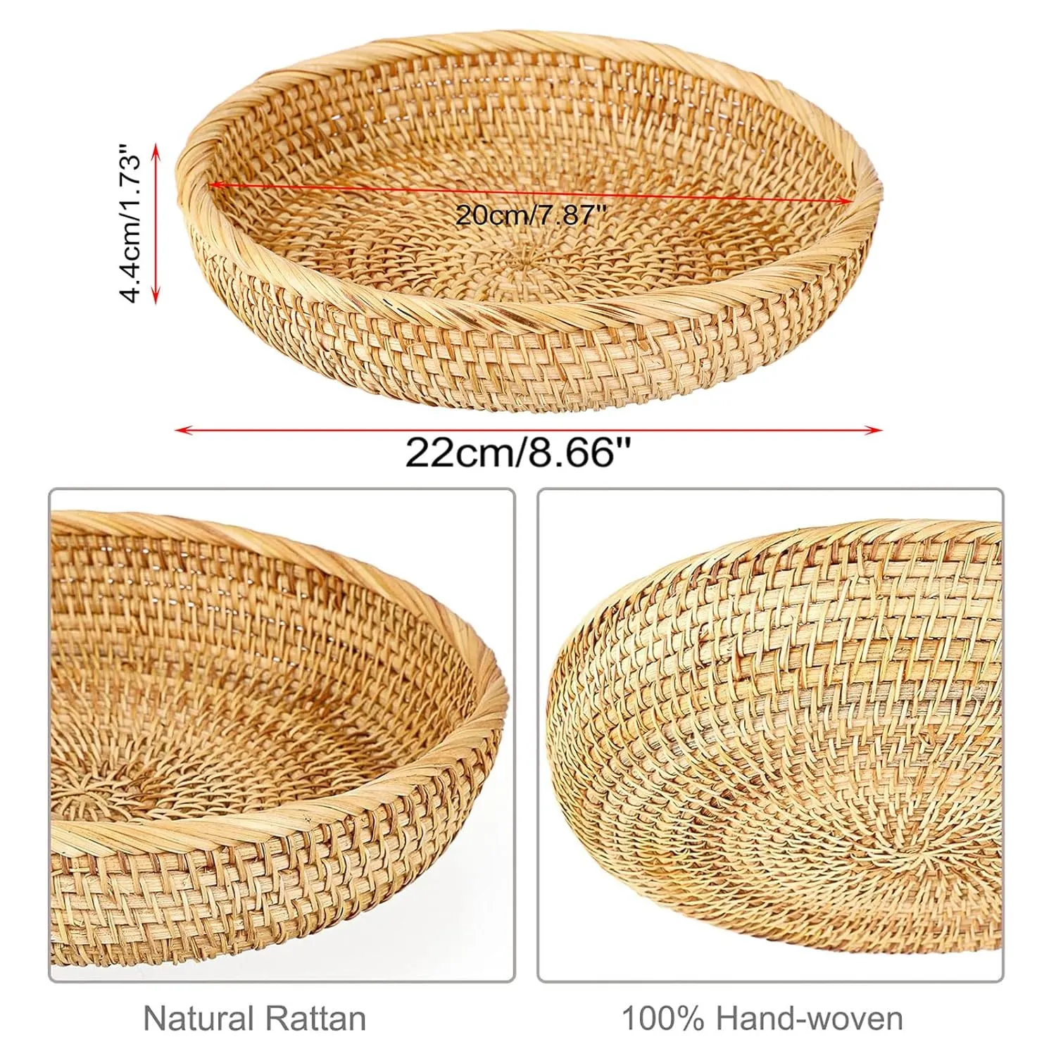 rattan basket bowl key 4