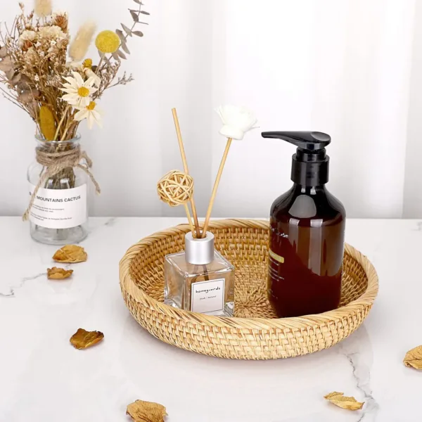 rattan basket bowl key 6