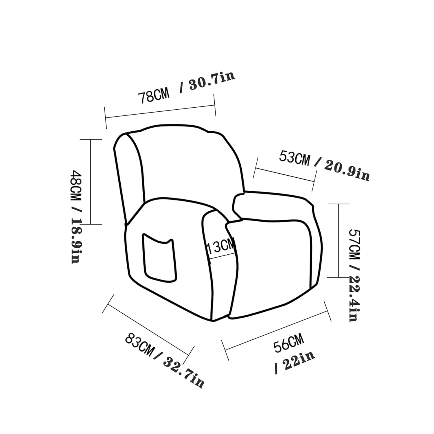 recliner chair cover beige 7