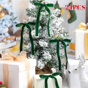 red velvet christmas bows 7