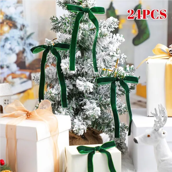 red velvet christmas bows 7