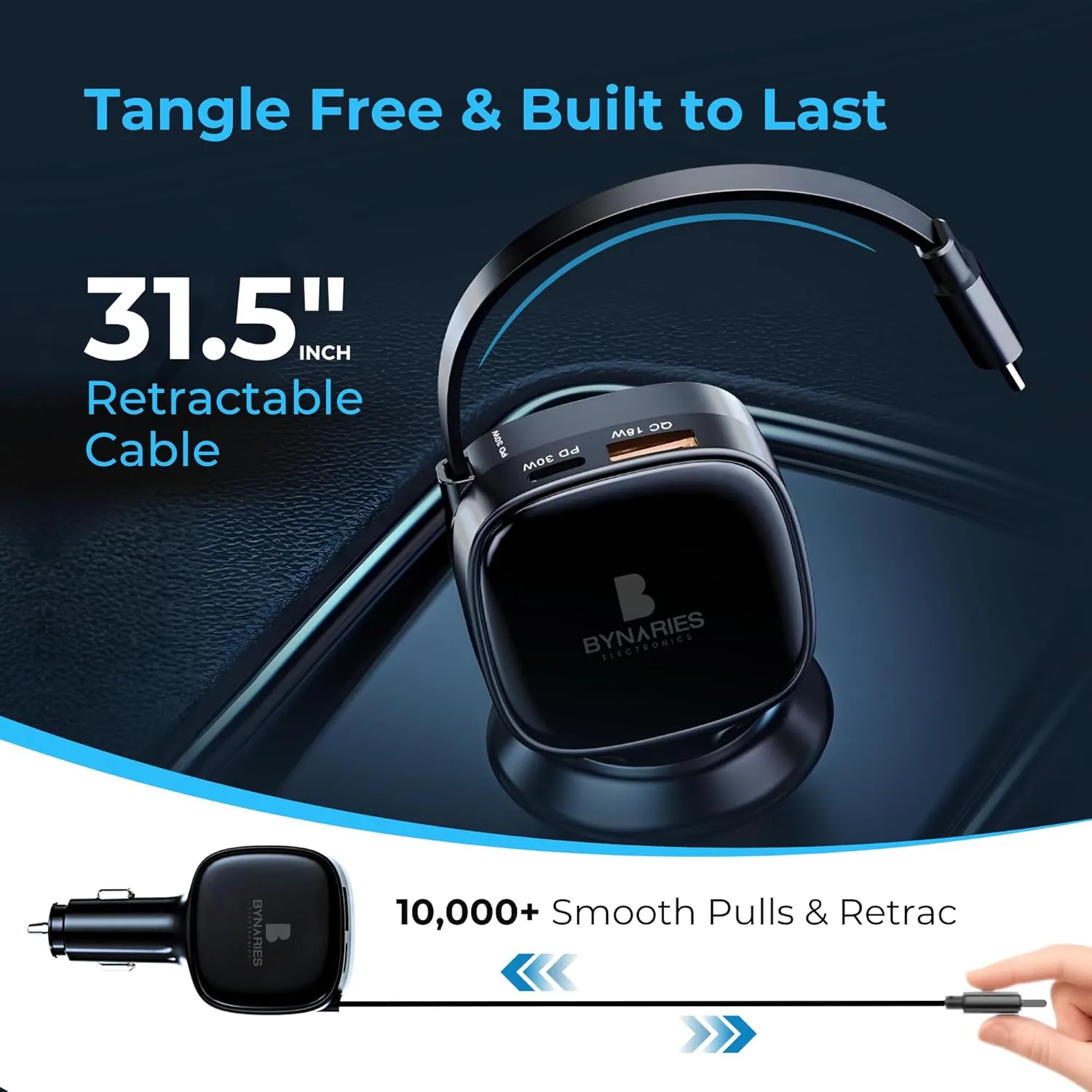 retractable car charger 3