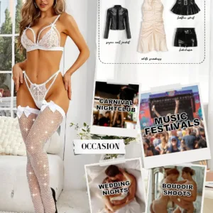 rhinestone fishnet thigh high 3