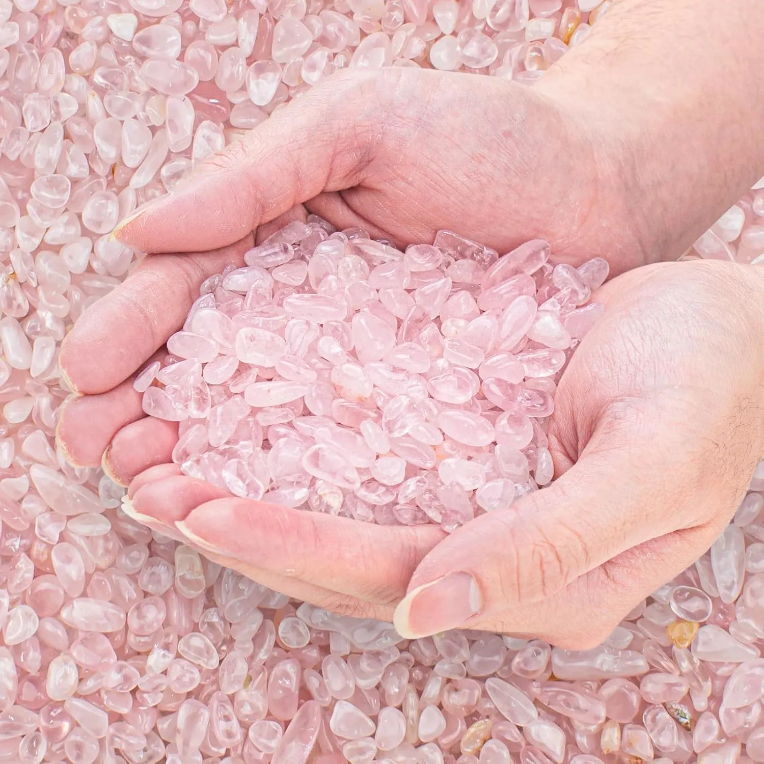 rose quartz gravel 1