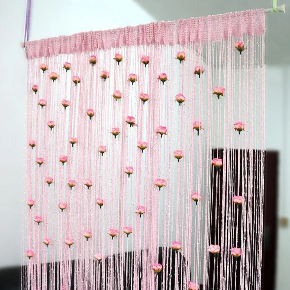 rose string curtain door 1