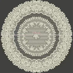 round beige lace tablecloth 3