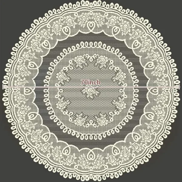 round beige lace tablecloth 3