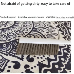 round carpet cotton linen 2