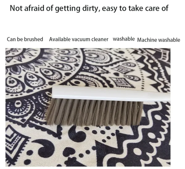 round carpet cotton linen 2