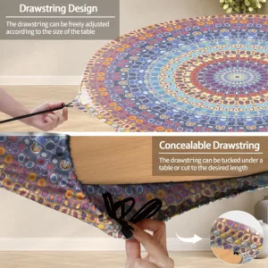 round tablecloth fitted 3