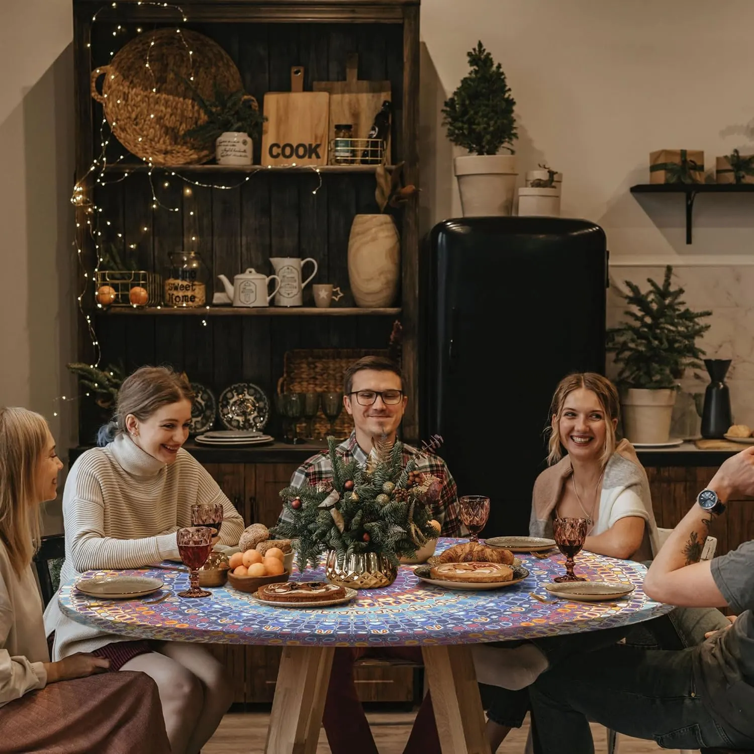 round tablecloth fitted 6