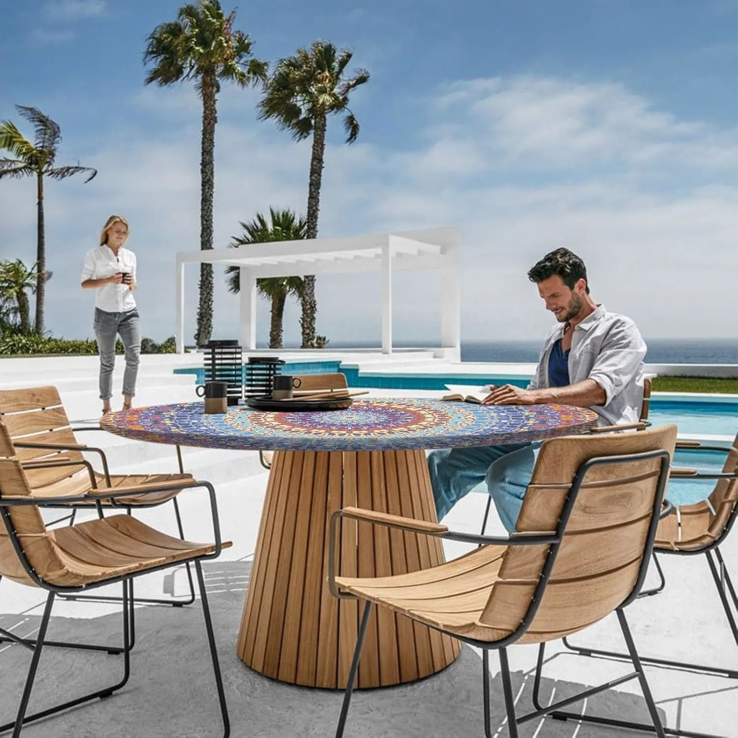 round tablecloth fitted 7